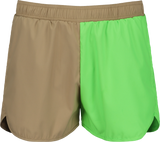 NUDD SHORTS - GREEN/ BEIGE