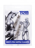 Tom of Finland Bros Pin Stainless Steel Nipple Clamps