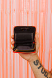 COMME DES GARÇONS ZIP AROUND MULTI-CARD WALLET ORANGE