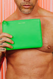 COMME DES GARÇONS CLASSIC POUCH GREEN