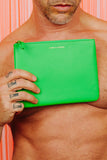 COMME DES GARÇONS CLASSIC POUCH GREEN