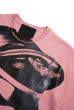 TOM OF FINLAND x WE ARE SPASTOR BIKER HEAD SWEATSHIRT - PINK