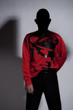 TOM OF FINLAND x WE ARE SPASTOR BIKER HEAD SWEATSHIRT - RED