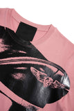 TOM OF FINLAND x WE ARE SPASTOR BIKER HEAD TEE - PINK