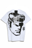 TOM OF FINLAND x WE ARE SPASTOR BIKER HEAD TEE - WHITE