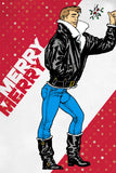 Tom of Finland MERRY MERRY Holiday Card by Kweer Cards