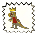 JEAN-MICHEL BASQUIAT CROWNED T-REX PIN