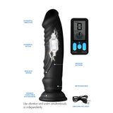 E-Stim Pro Silicone Vibrating 8" Dildo w/ Remote by Zeus