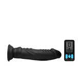 E-Stim Pro Silicone Vibrating 8" Dildo w/ Remote by Zeus