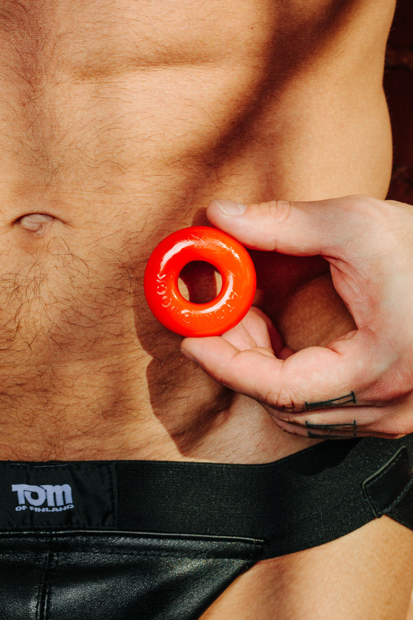 Oxballs Atomic Jock Do-Nut-2 Fatty Cock Ring - Red